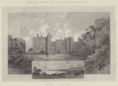 Dunster Castle by Charles Auguste Loye
